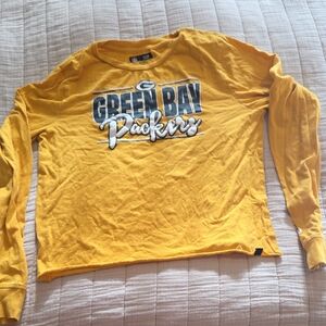 NFL Green Bay Packers Kids Long Sleeve Tee in Yellow